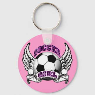 Llavero Keychain del tatuaje del Chica del fútbol