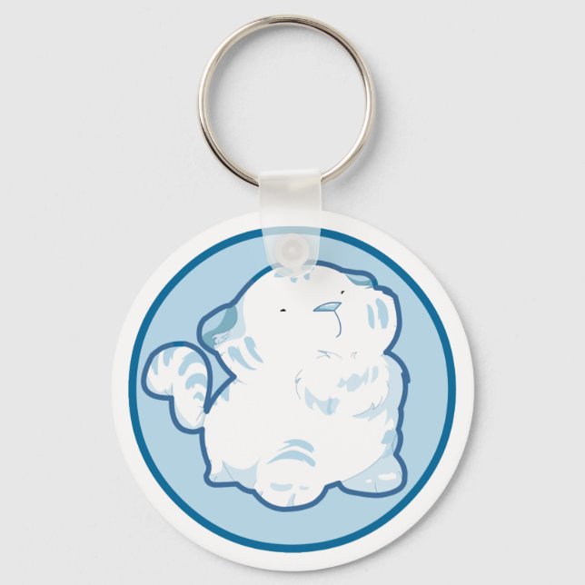 Llavero Keychain del tigre de nieve (Anverso)