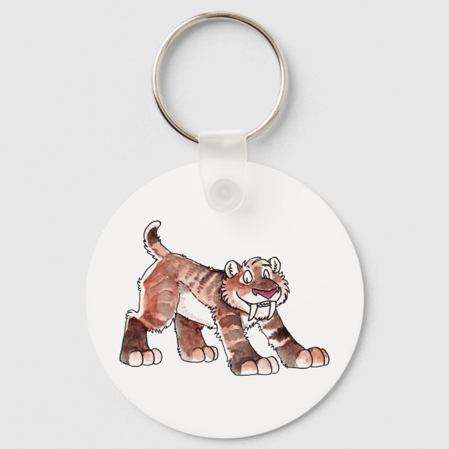 Llavero Keychain del tigre de Sabretooth (Anverso)