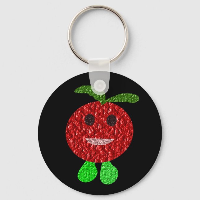 Llavero Keychain del tomate feliz (Anverso)