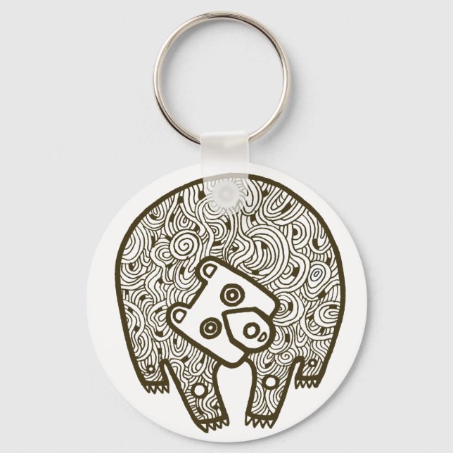 Llavero Keychain del Tótem del Oso (Anverso)