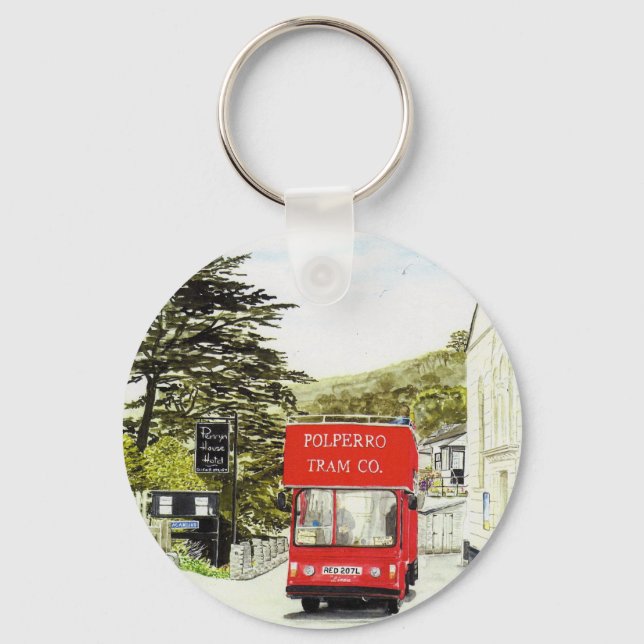 Llavero Keychain del "tranvía Polperro" (Anverso)