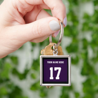 Llavero Keychain Deportes Football Keychain Purple