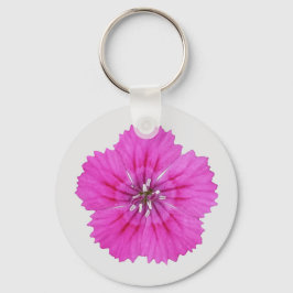 Llavero Keychain Dianthus rosa