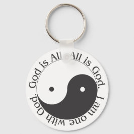 Llavero Keychain - Dios es todo Yin-yang