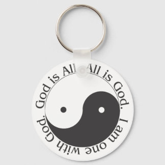 Llavero Keychain - Dios es todo Yin-yang