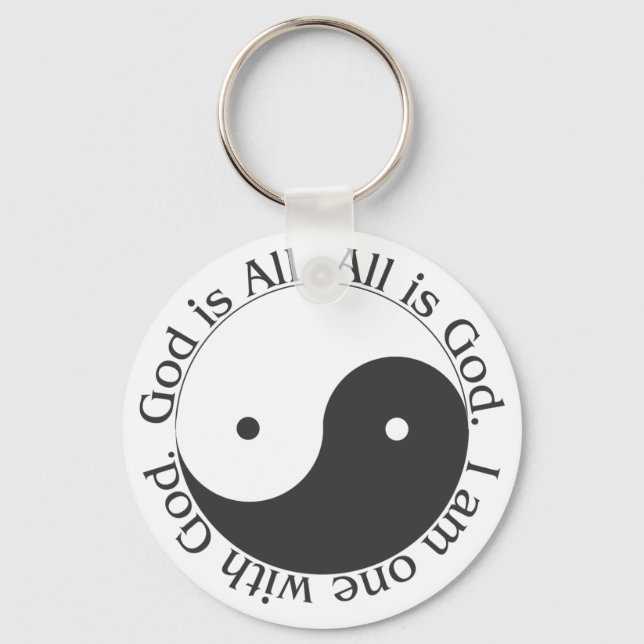 Llavero Keychain - Dios es todo Yin-yang (Anverso)