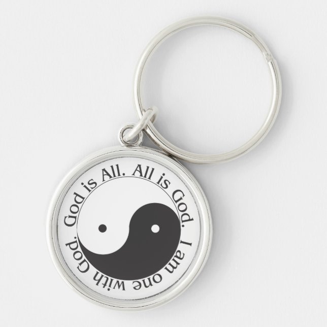 Llavero Keychain - Dios es todo Yin-yang (Frente)
