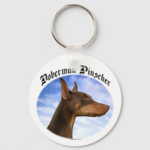 Llavero Keychain Doberman Pinscher Clouds