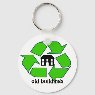 Llavero Keychain - Edificios de reciclaje