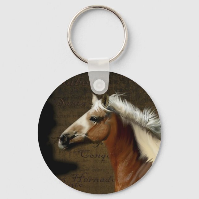 Llavero Keychain, el amante del caballo Mustang de España (Anverso)