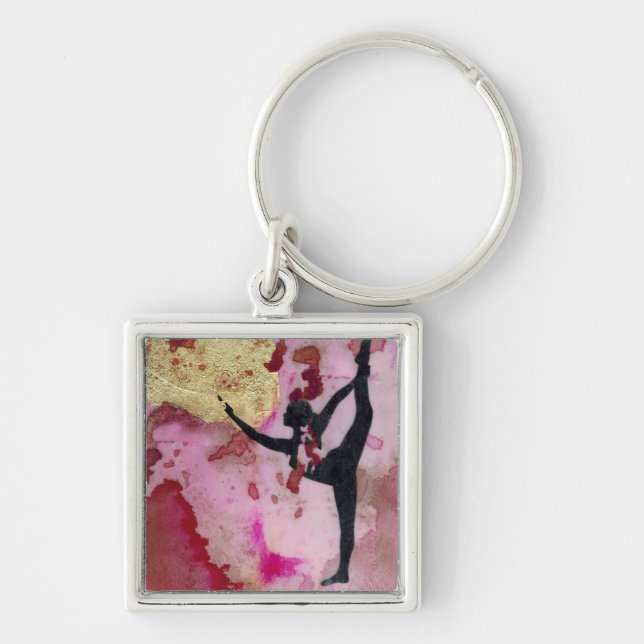 Llavero KeyChain, el Chica original del yoga (Frente)