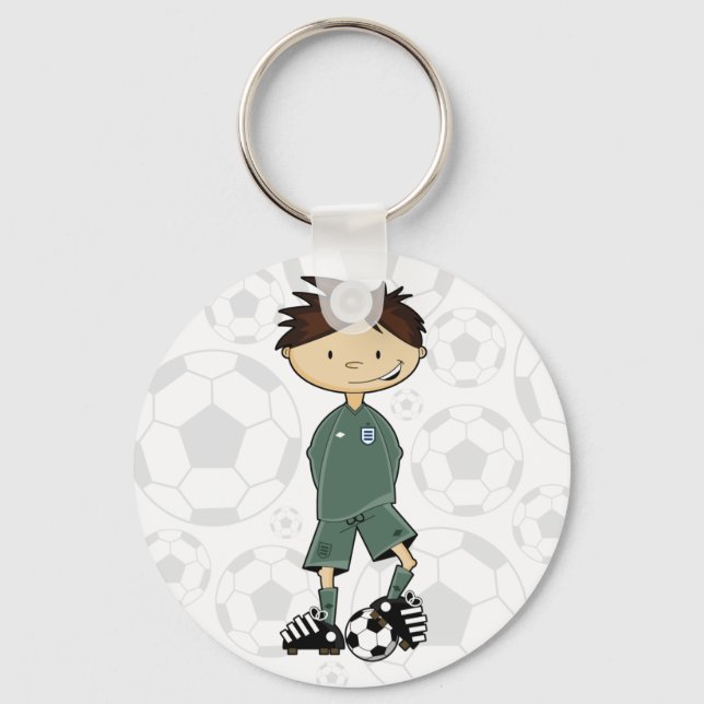 Llavero Keychain, el portero de fútbol de Inglaterra (Anverso)