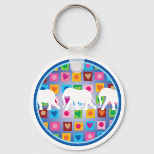 Llavero Keychain "Elefantes"