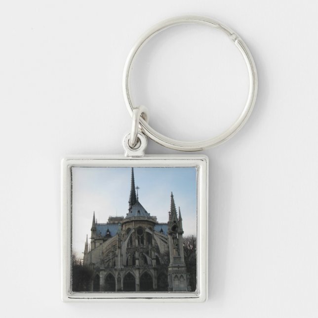 Llavero Keychain elegante con Notre Dame de París (Frente)