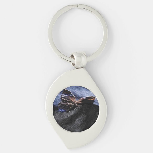 Llavero Keychain elegante de mariposa (Anverso)