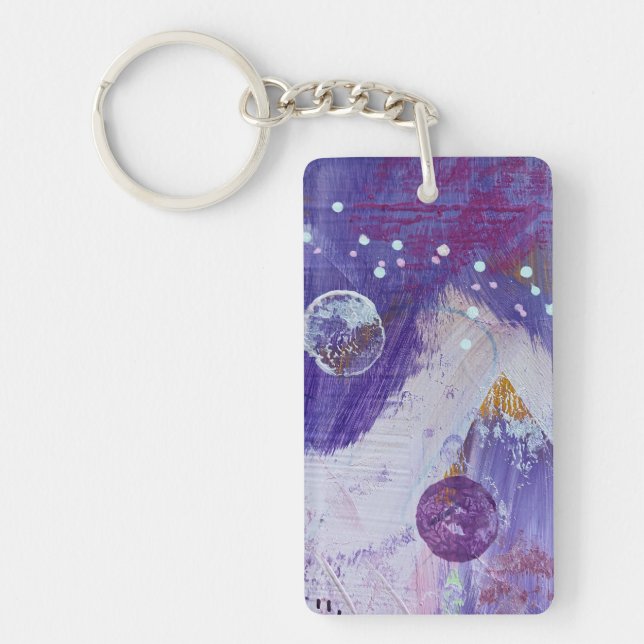 Llavero Keychain en Moon Mountain Design (Frente)