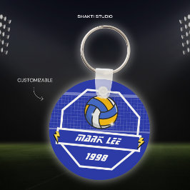 Llavero Keychain, equipo deportivo de voleibol personaliza