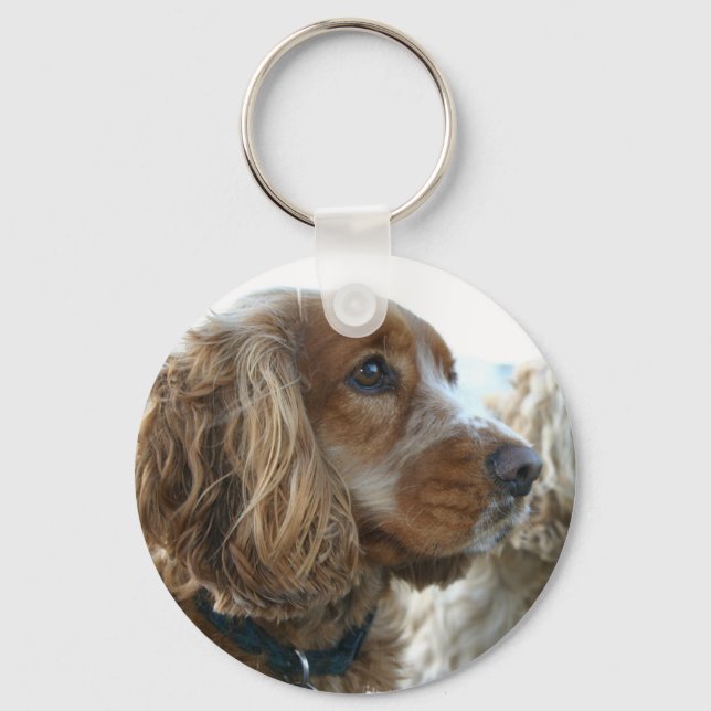Llavero Keychain español Cocker inglés (Anverso)