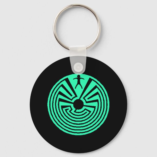 Llavero Keychain ~Estar Con Un Laberinto Circular (Anverso)