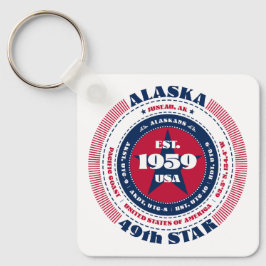 Llavero Keychain estatal de Alaska