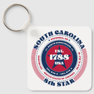 Llavero Keychain Estatal de Carolina del Sur
