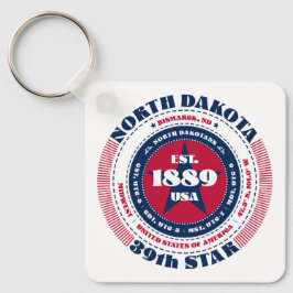Llavero Keychain Estatal de Dakota del Norte