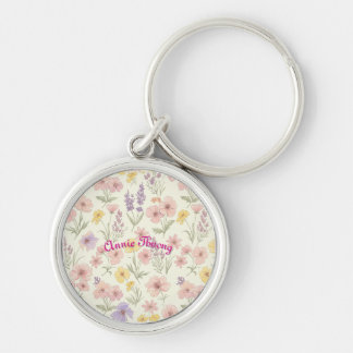 Llavero Keychain estético floral