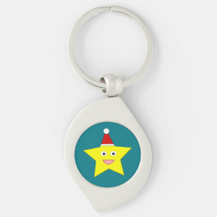 Llavero Keychain Estrella feliz de los Navidades