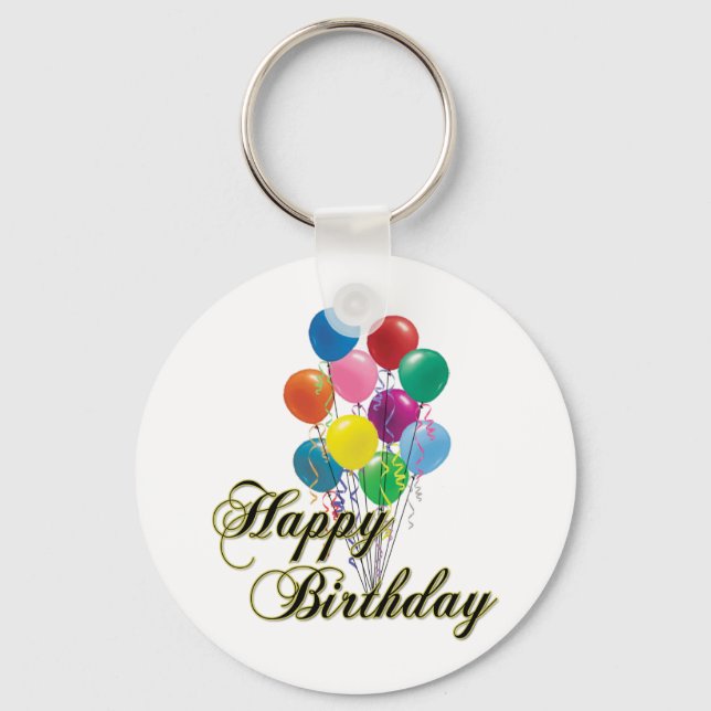 Llavero Keychain Feliz Cumpleaños - D4 (Anverso)