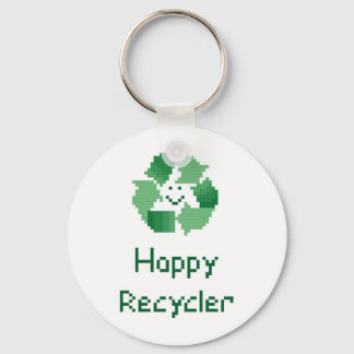 Llavero Keychain feliz de reciclador