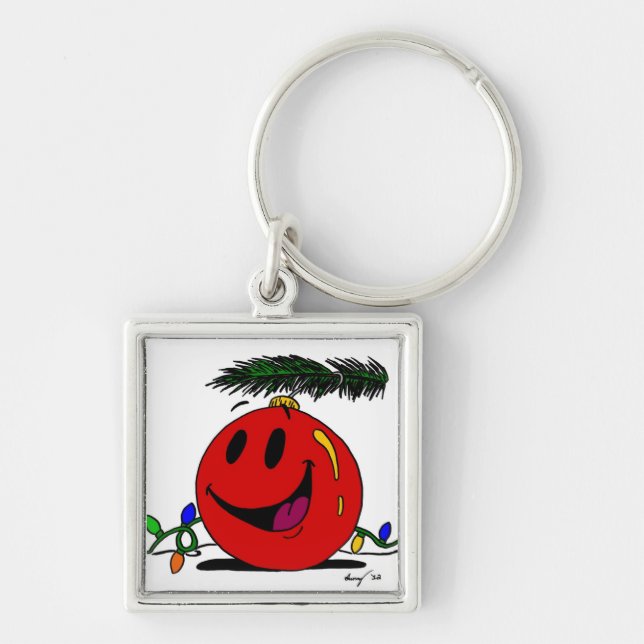Llavero Keychain Feliz Ornament (Frente)