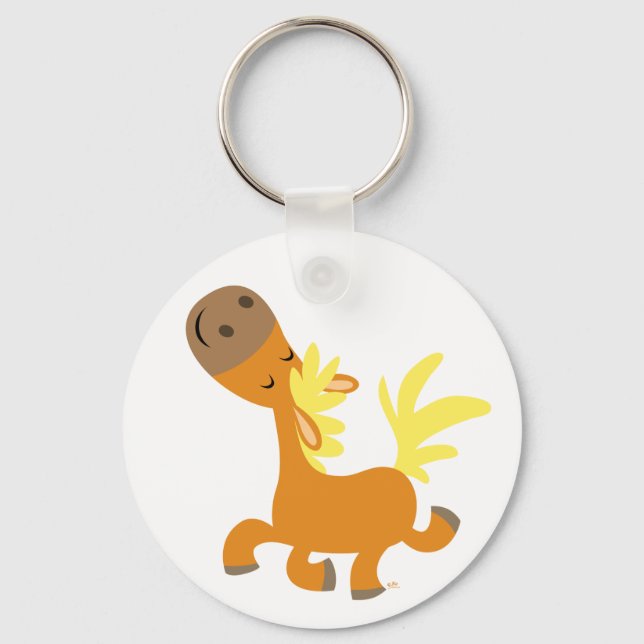 Llavero Keychain feliz Personalizado Pony (Anverso)