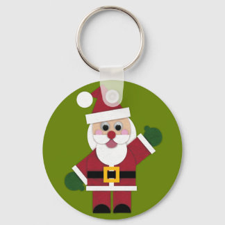 Llavero Keychain Felt Santa 2021