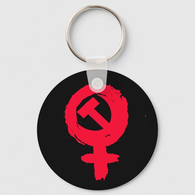 Llavero Keychain feminista anarquista (Anverso)