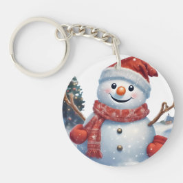 Llavero "Keychain festivo de Snowman - Vibes de Navidades