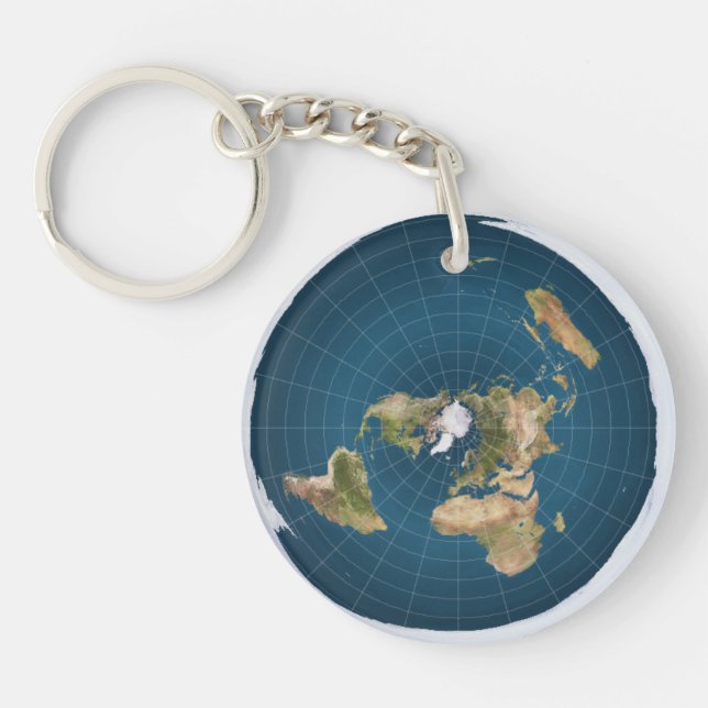 Llavero Keychain FlatEarth (Frente)