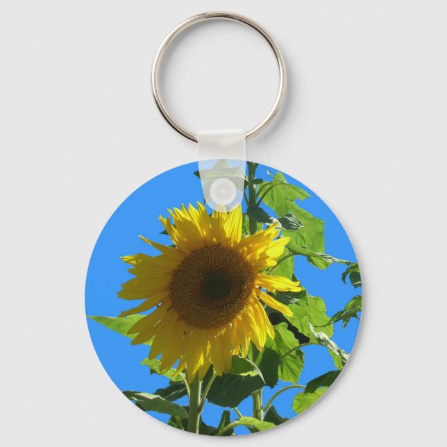 Llavero Keychain - Flor en el sol (Anverso)