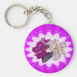 Llavero Keychain floral