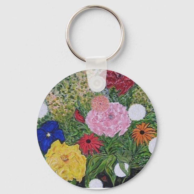 Llavero Keychain floral (Anverso)