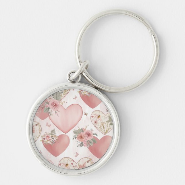 Llavero Keychain floral (Frente)