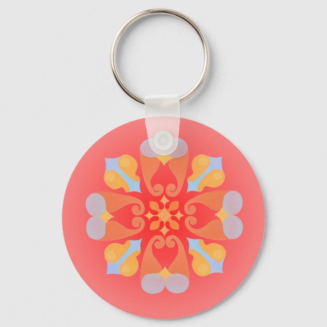 Llavero Keychain floral (Anverso)