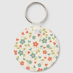 Llavero Keychain floral de primavera