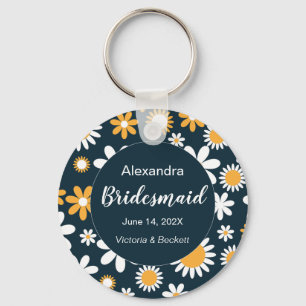 Llavero Keychain floral moderna