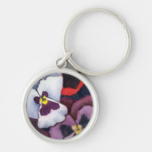 Llavero Keychain floral "Pansy 2"
