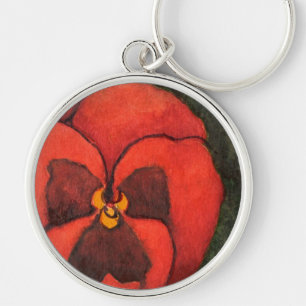 Llavero Keychain floral "Pansy 3"