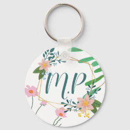 Llavero Keychain floral personalizada