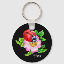 Llavero Keychain floral personalizada