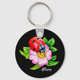 Llavero Keychain floral personalizada
