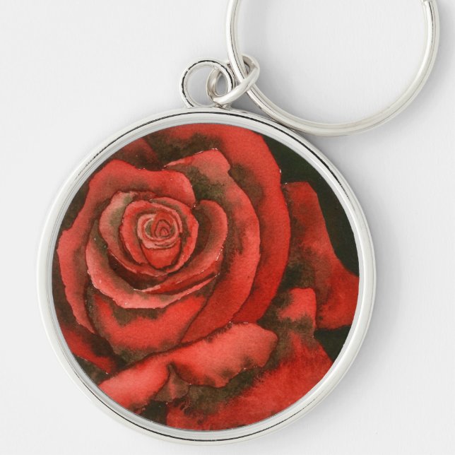Llavero Keychain floral "Rosa #3" (Frente)